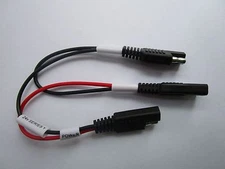2 pcs Splitter 1 to 2 SAE Male to SAE Female DC Power Automotive Cable 18AWG