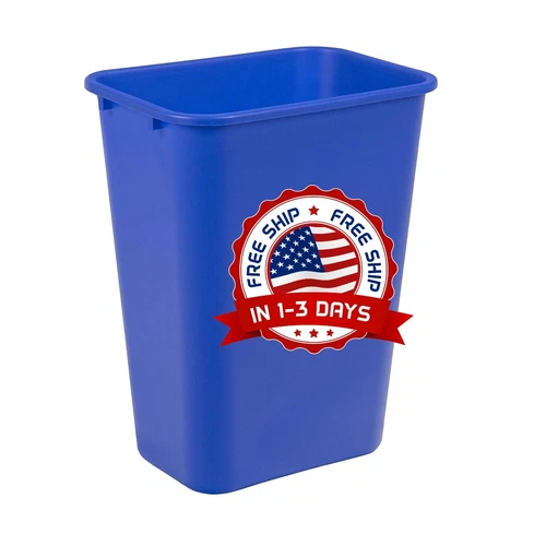 Bote De Basura Para Reciclaje Plastico Resistente 10 Galones Exterior Interior..