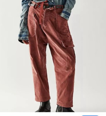Free People NWT Size XS Bay To Breakers Soft Corduroy Pants NEW
