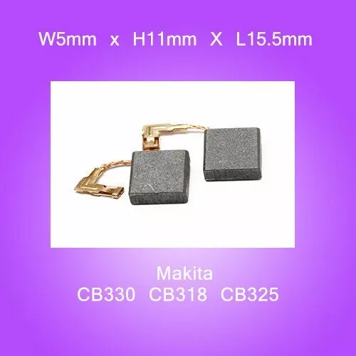 Makita Carbon Brushes For CB330 CB318 9563CV 9553NB 9554NB 9555NB Grinder - 150 - Picture 1 of 3