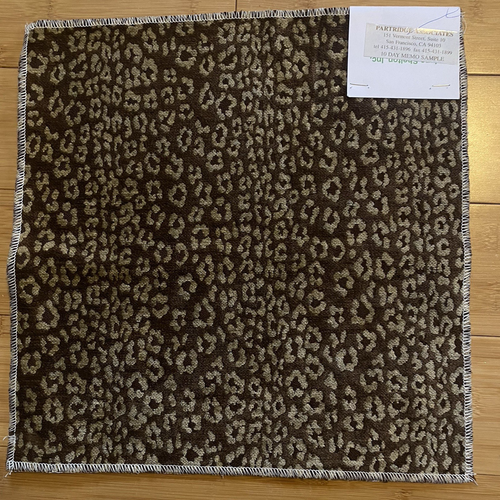 Leopard Chenille Stoff Italien Wende Polster Rebhuhn Associates 13 x13" - Bild 9 von 12