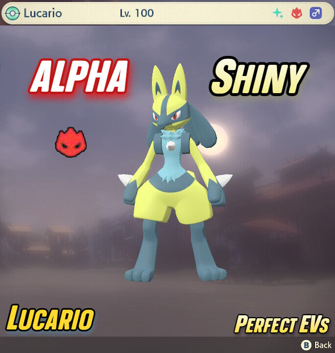 Pokemon lucario and shiny 1