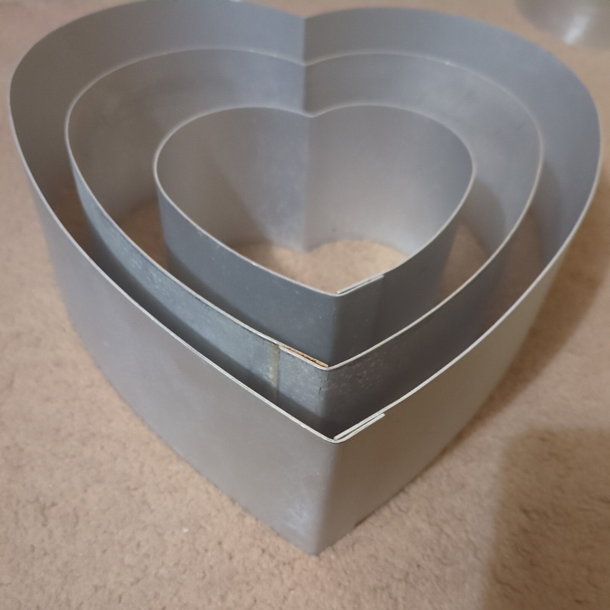 Love Heart Bottomless Cake Tin Pan UK