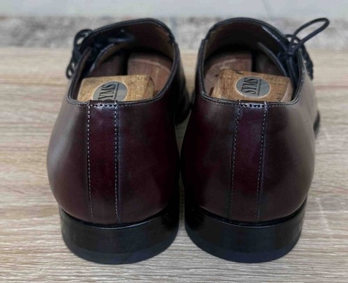 MEZLAN CUSTOM BURGUNDY OXFORDS / SHOES MEN SZ 9 MED - Foto 4 di 8