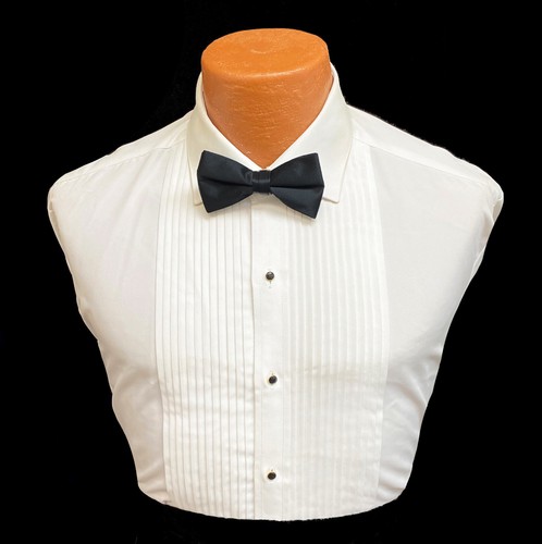 Men's Caravelli Black Tuxedo with Pants Shirt Studs Bow Tie Slim Fit 42L 36W - Picture 4 of 5