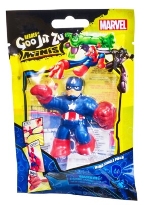 Marvel Captain America Heroes Of Goo Jit Zu Minis Stretch Smash Mini Figure