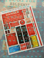 Ghostbusters Full Size Replacement Proton Pack Custom Made Weathered Stickers