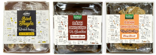 An Nhien Barra de Cereales Nutritivos Vietnamitas con Galletas de Avena y Nueces 100G
