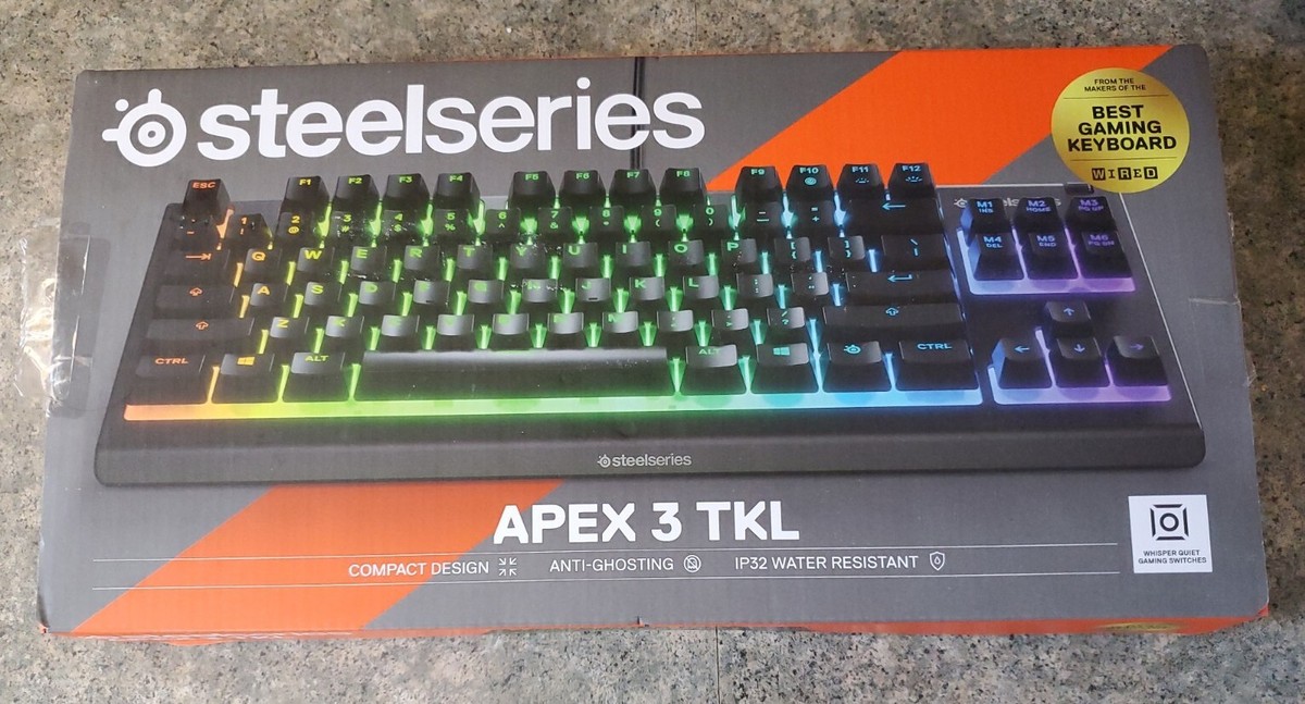 Steelseries Apex 3 TKL RGB Gaming Keyboard | eBay