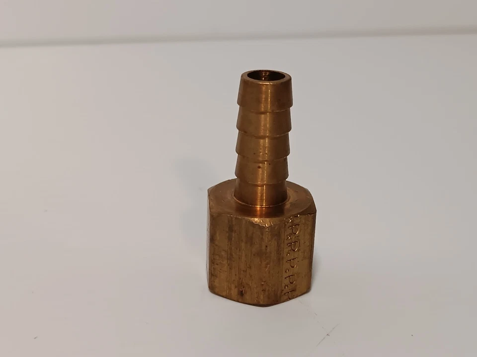 Lote de 11 – Parker 126HBL-6-4 Latón Manguera Barb Montaje 3/8” x 1/4” FNPT” Foto 2 de 4