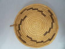 Native American PAPAGO  Basket Tray. Very Nice Design. Approx 6.25" Diameter