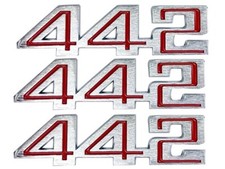 1980 442 Emblem Sail Panel And Trunk Repro Oem Quality Metal 3 Pack Gm 2505384 1980 442 Emblem Sail Panel And Trunk Repro Oem Quality Metal 3 Pack Gm 2505384
