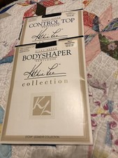 Kathie Lee Bodyshaper  Control Top Pantyhose Navy Blue Sz M/Tall Lot Of 2