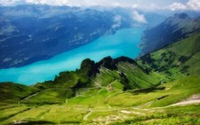 Landscape lake r nature mountains Custom Gaming Mat Desk