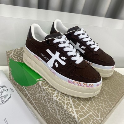 premiata Canvas board shoes women's platform casual shoes