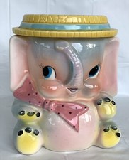 Vtg Rubens Originals Anthropomorphic Elephant Cookie Jar Truck Up For Good Luck