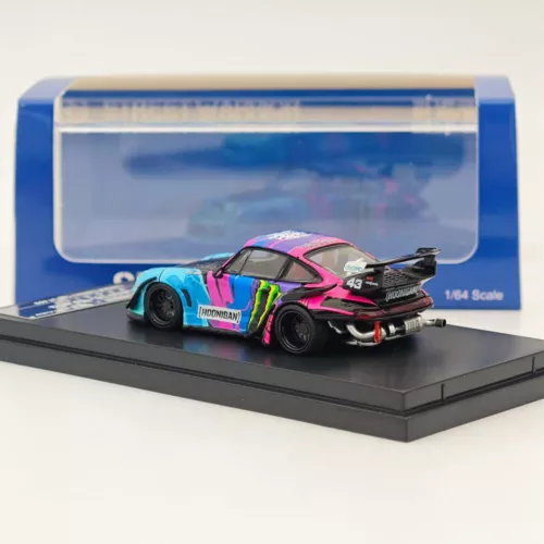 1/64 STREET WARRIOR Porsche 993 RWB Monster Energy painting Hoonigan Diecast Car - Picture 5 of 7