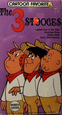 The Three Stooges Mummies Boys Dindo Poodi VHS VCR Video Tape Movie Used Cartoon