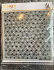 Simon Says Poinsettia Background Holiday Craft Stamp