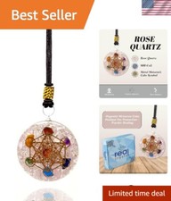 Adjustable Orgonite Metatron Cube Necklace - Platonic Solids Energy Pendant