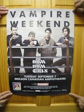 Vampire Weekend Poster Sept. 7 Molson Canadian Amphitheatre Band Shot