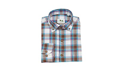 Wear Sierra Top Shelf Cotton Long Sleeve Button Down Shirts in White Plaid