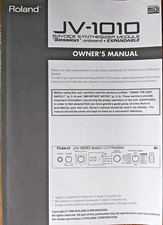 Roland JV-1010 Synthesizer Midi Module Original Owner's Manual Book, Japan.