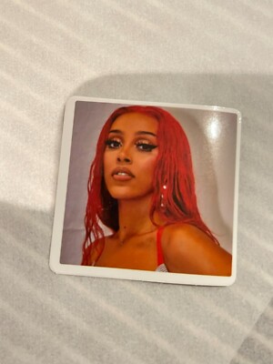 Music sticker small stickers scrapbooking rap doja cat rapper RED HAIR ...