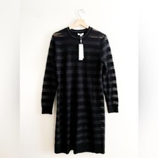 525 America | Sweater Dress | Black & Shimmer | Women’s Large