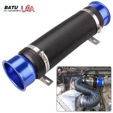 3'' Flexible Car Cold Air Intake Hose Filter Pipe Telescopic Tube Kit Universal