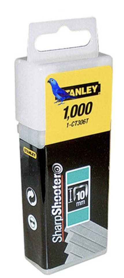 Stanley 1-CT305T Flat Narrow Crown Staples 8mm Pack Of 1000 - Image 2