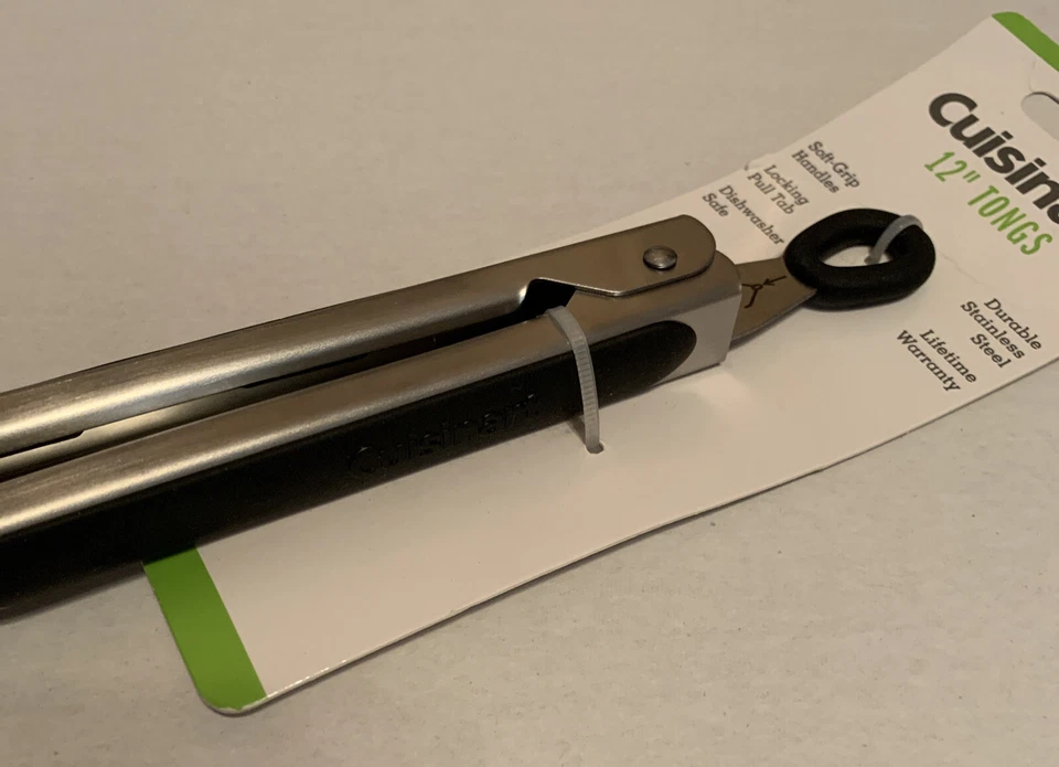 Pinzas utilitarias Cusinart 12" fuertes cerraduras de acero inoxidable para almacenamiento nuevas selladas Foto 4 de 4