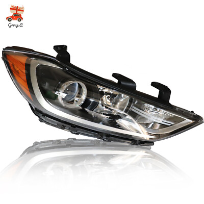 TBvechi Right Front Halogen Headlight Passenger For 2017-2018 Hyundai Elantra