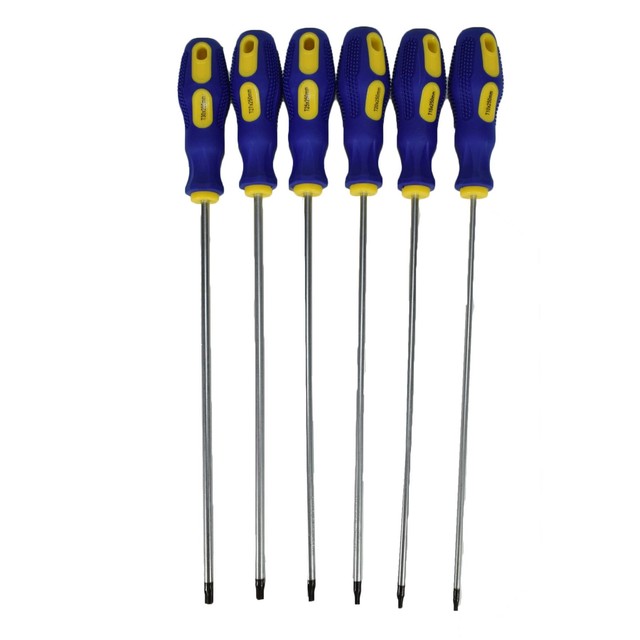 Extra Long Torx Star Screwdriver Set T10 T30 Screwdrivers Length