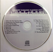 FREDDY FENDER CHARLIE RICH Karaoke CDG 17 Sg MOST BEAUTIFUL GIRL IN THE WORLD