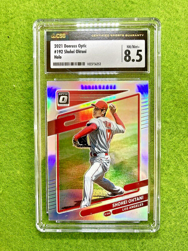 Shohei Ohtani REFRACTOR SILVER PRIZM HOLO CSG 8.5 SP 2021 Optic -  MAKE AN OFFER