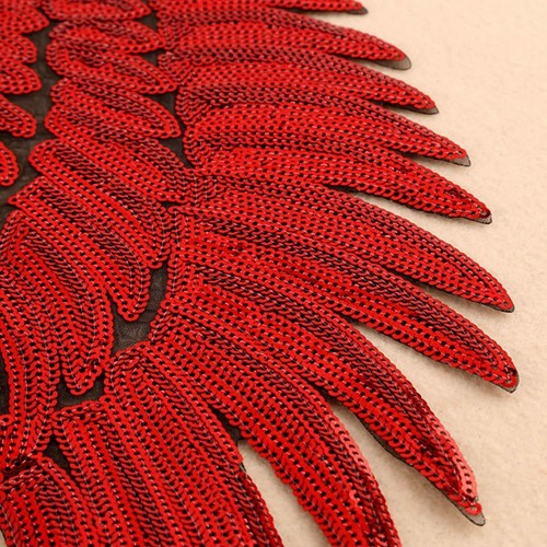 1 Pair of Wings Sequins Patches Angel Wings Iron On Applique for Clothes Jackets - Picture 5 of 18