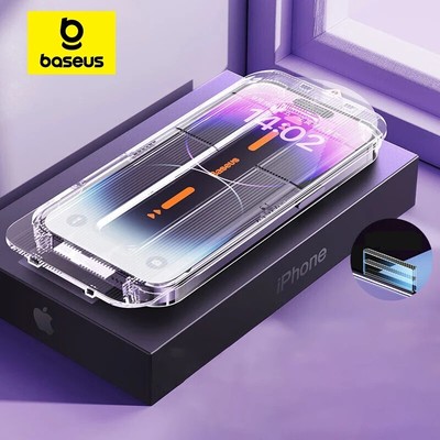 Baseus Tempered Glass Screen Protector for iPhone 11-16 Pro Max, Anti Peep, HD