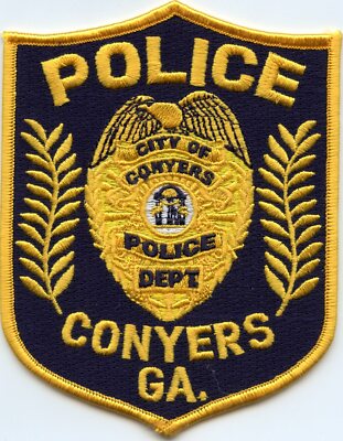 old style CONYERS GEORGIA GA POLICE PATCH | eBay