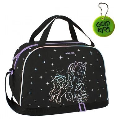 GOLDKIDS Sporttasche Kinder für Mädchen & Jungen - Umhängetasche mit Einhorn Motiv