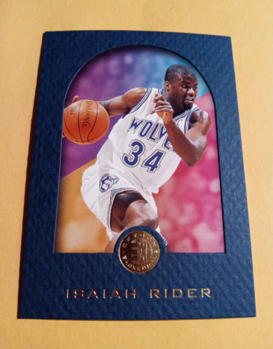 1995-96 Skybox E-XL Blue Isaiah Rider Paralell Card #51 - Timberwolves - Picture 1 of 2