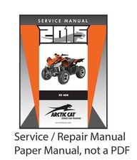 Arctic Cat 2015 XC 450 XC450 ATV Service Manu...