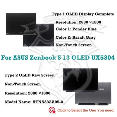 13.3'' LCD Screen Assembly Display ASUS Zenbook S 13 OLED UX5304MA-NQ041W 2.8K