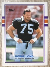 Howie Long, 1989 Topps, #273, Los Angeles Raiders, Football Card