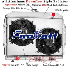 DPI407 3 Row Radiator Shroud Fan For 1963-1974 AMC Javelin AMX Rambler V8 GAS