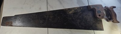 Antique Spear & Jackson Sheffield 29'' Thumbhole Rip Hand Saw 5 TPI Restorable