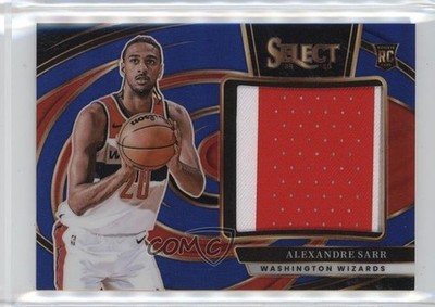 2024 Panini Select Jumbo Rookie Swatches Blue Prizm 7/75 Alexandre Sarr RC 03qw