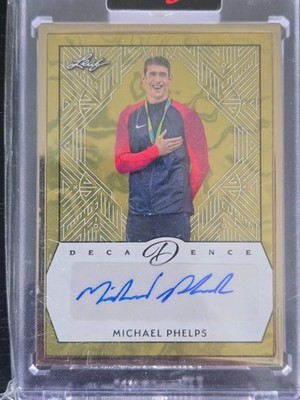 2024 Leaf Trading Cards Leaf Decadence Michael Phelps Auto /1