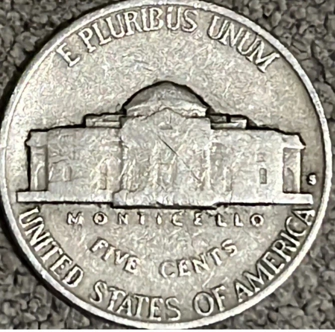 Moneda de error rara ~ 1940-S Jefferson Nickel-Die Crack, DDO/DDR, RPM Plus! Foto 4 de 4