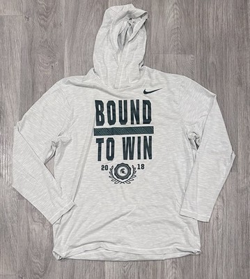 Nike Michigan State Basketball Bound To Win Hoodie Lightweight Sz Large